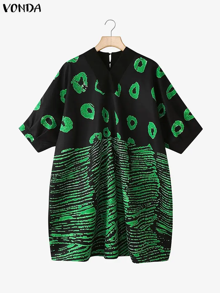 VONDA Plus Size Mini Dresses 5 - огляд і ціна Ethnic Gown