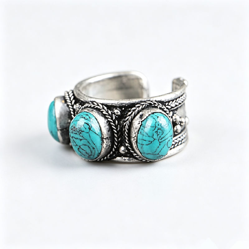 Tibetan Rings Copper inlaid 3  - огляд і ціна Ethnic Fashion Com