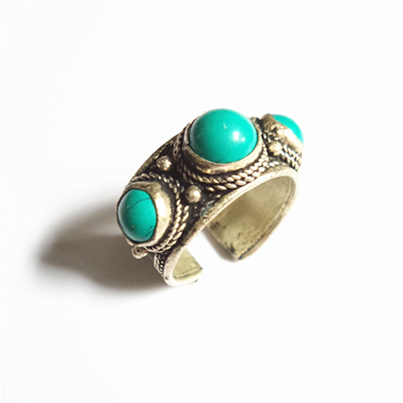 Tibetan Rings Copper inlaid 3  - огляд і ціна Ethnic Fashion Com