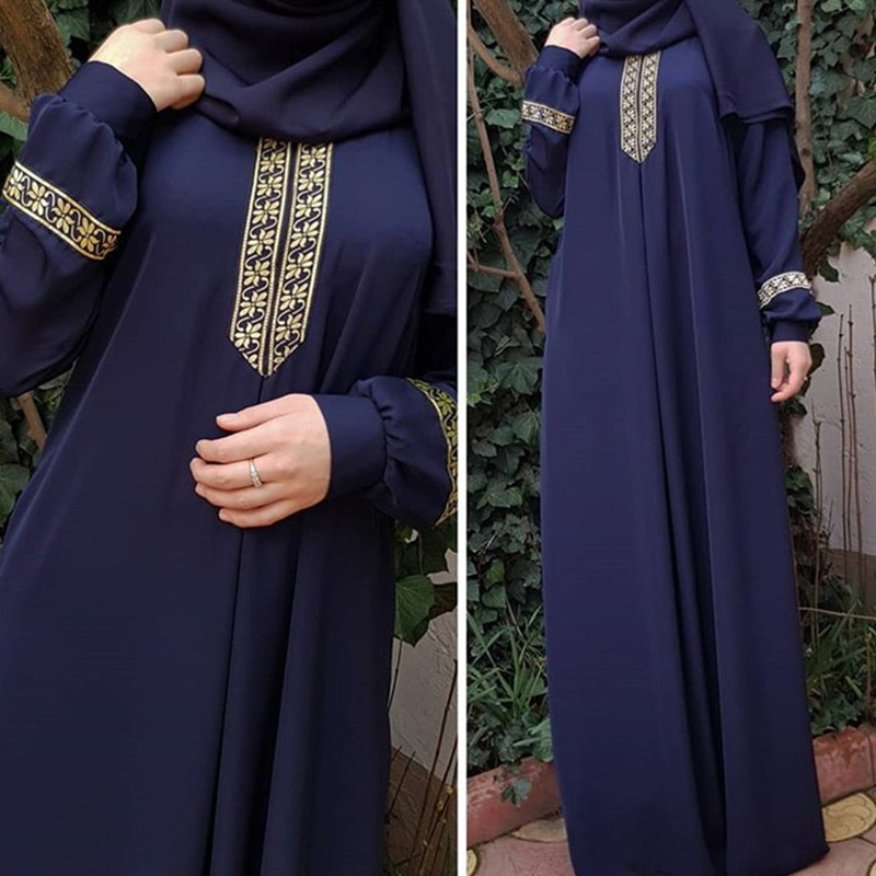 Muslim Ethnic Style Print Abay - огляд і ціна Ethnic Gown