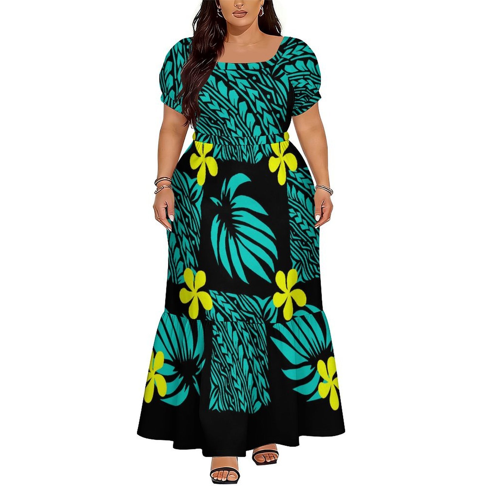 Polynesian Island Long Dress S - огляд і ціна Ethnic Gown