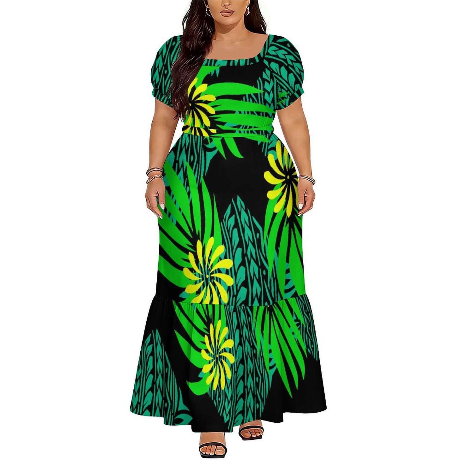 Polynesian Island Long Dress S - огляд і ціна Ethnic Gown