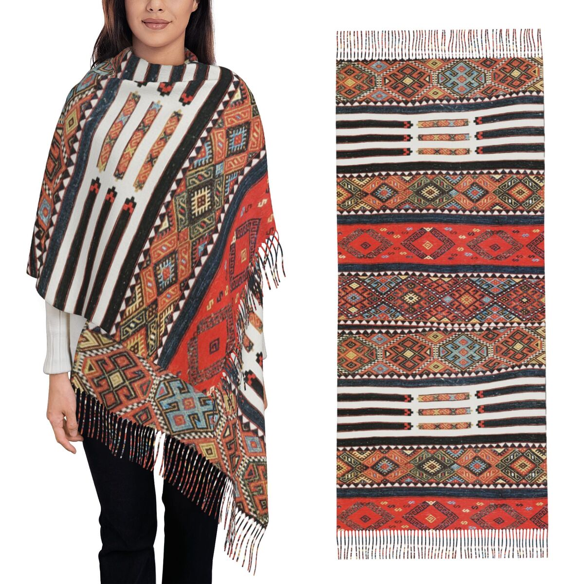 Kurdish Turkish Kilim Bohemian - огляд і ціна Winter Ethnic Fashion For Women