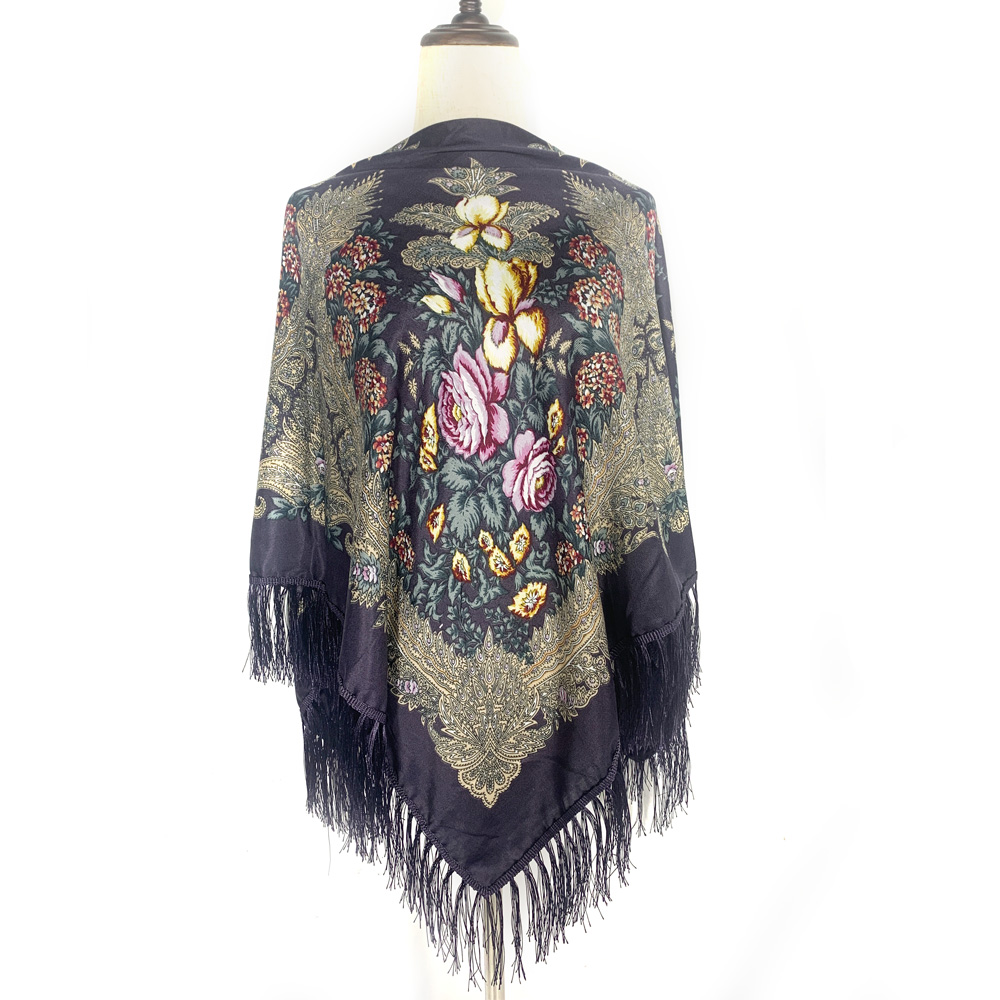 130*130cm Ethnic Style Russian - огляд і ціна Winter Ethnic Fashion For Women
