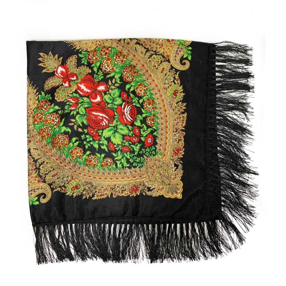 130*130cm Ethnic Style Russian - огляд і ціна Winter Ethnic Fashion For Women