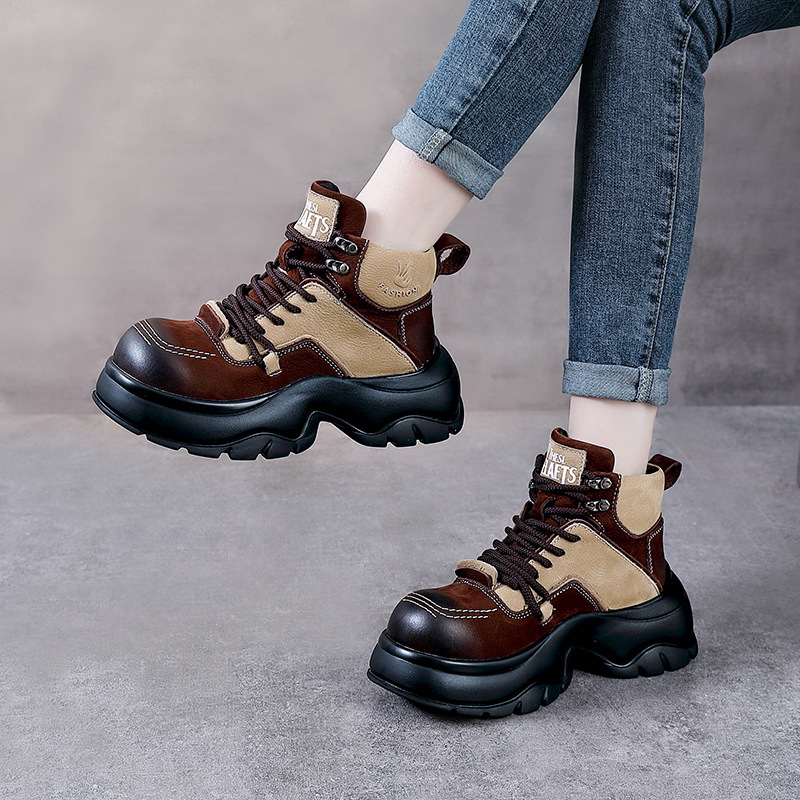 6cm Genuine Leather Wedge Fash - огляд і ціна Winter Ethnic Fashion For Women
