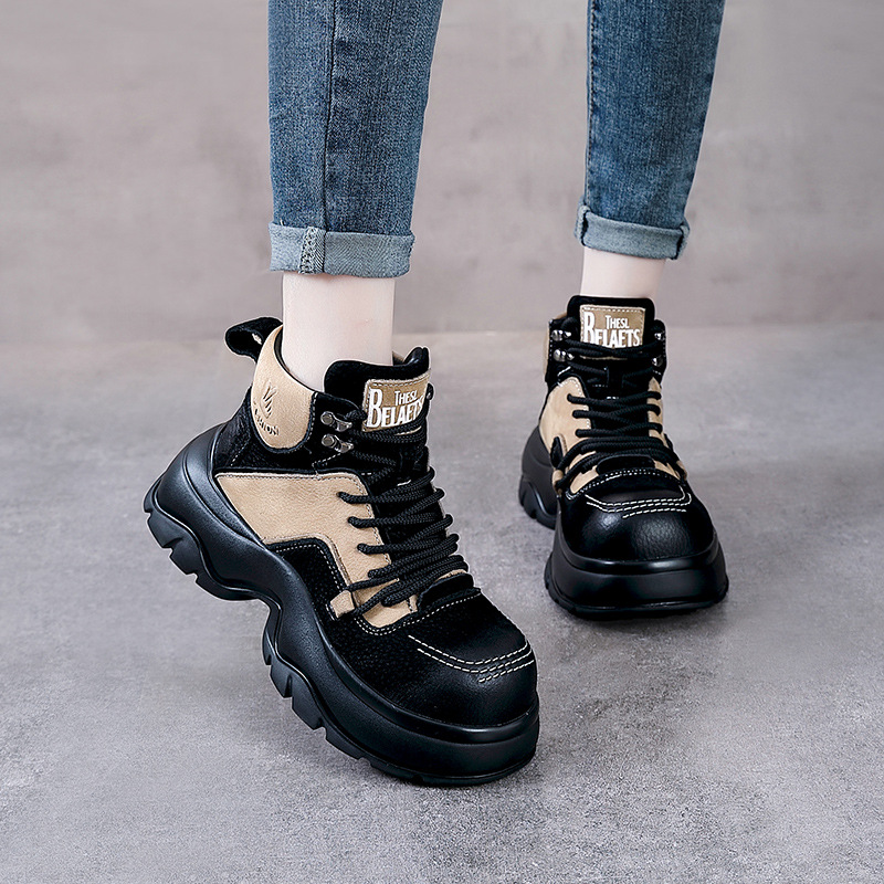 6cm Genuine Leather Wedge Fash - огляд і ціна Winter Ethnic Fashion For Women